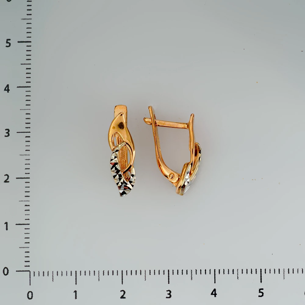 Серьги из красного золота 585 пробы
