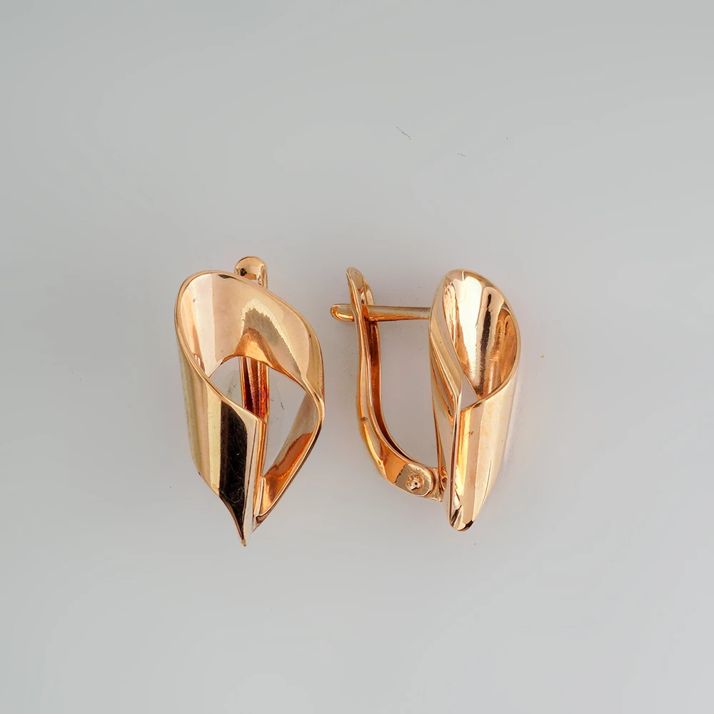 Серьги из красного золота 375 пробы