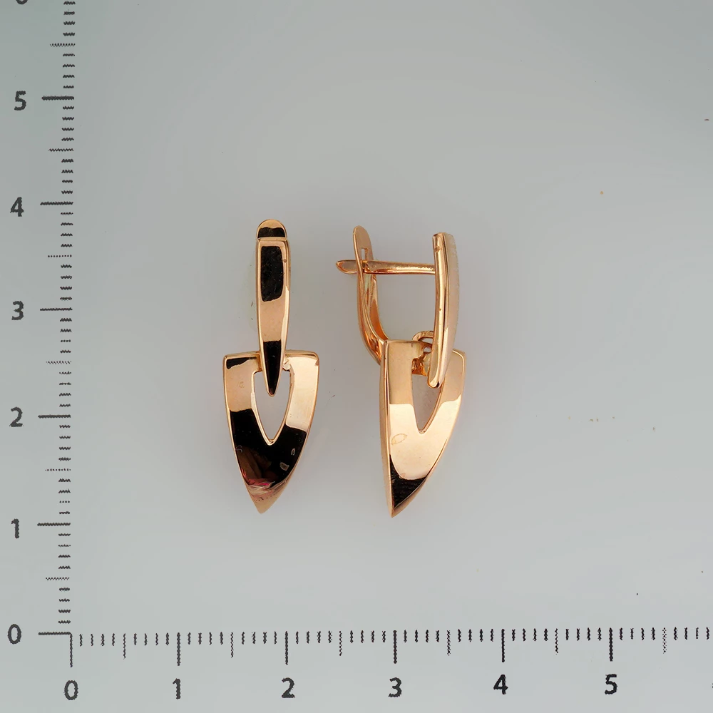 Серьги из красного золота 585 пробы