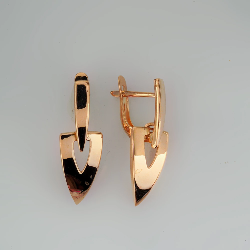 Серьги из красного золота 585 пробы