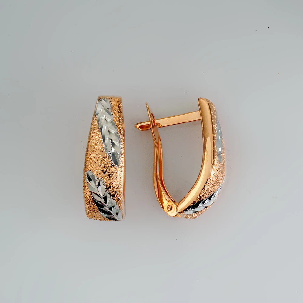 Серьги из красного золота 585 пробы