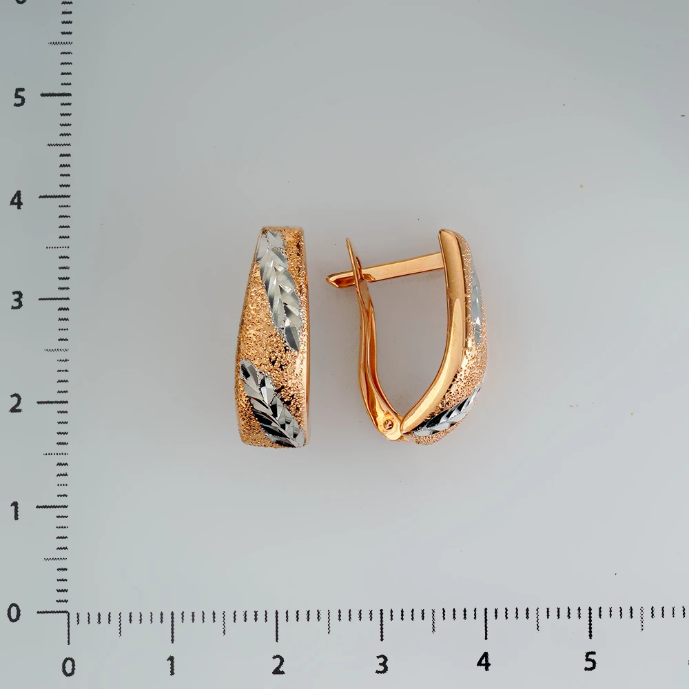 Серьги из красного золота 585 пробы