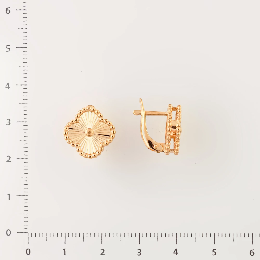 Серьги из красного золота 585 пробы