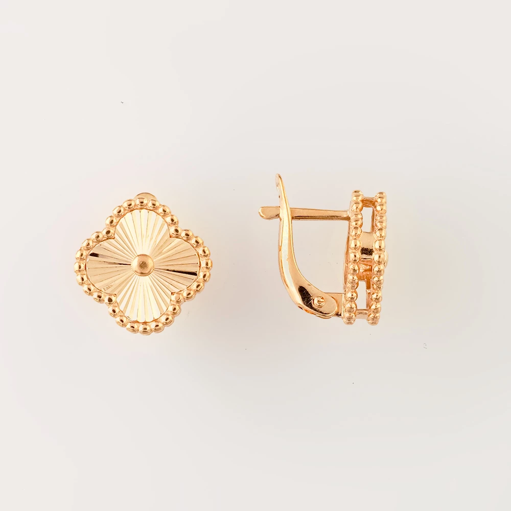 Серьги из красного золота 585 пробы