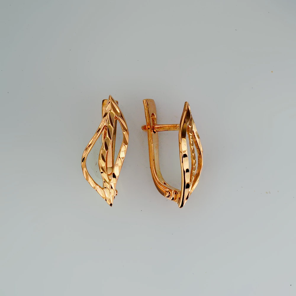 Серьги из красного золота 585 пробы