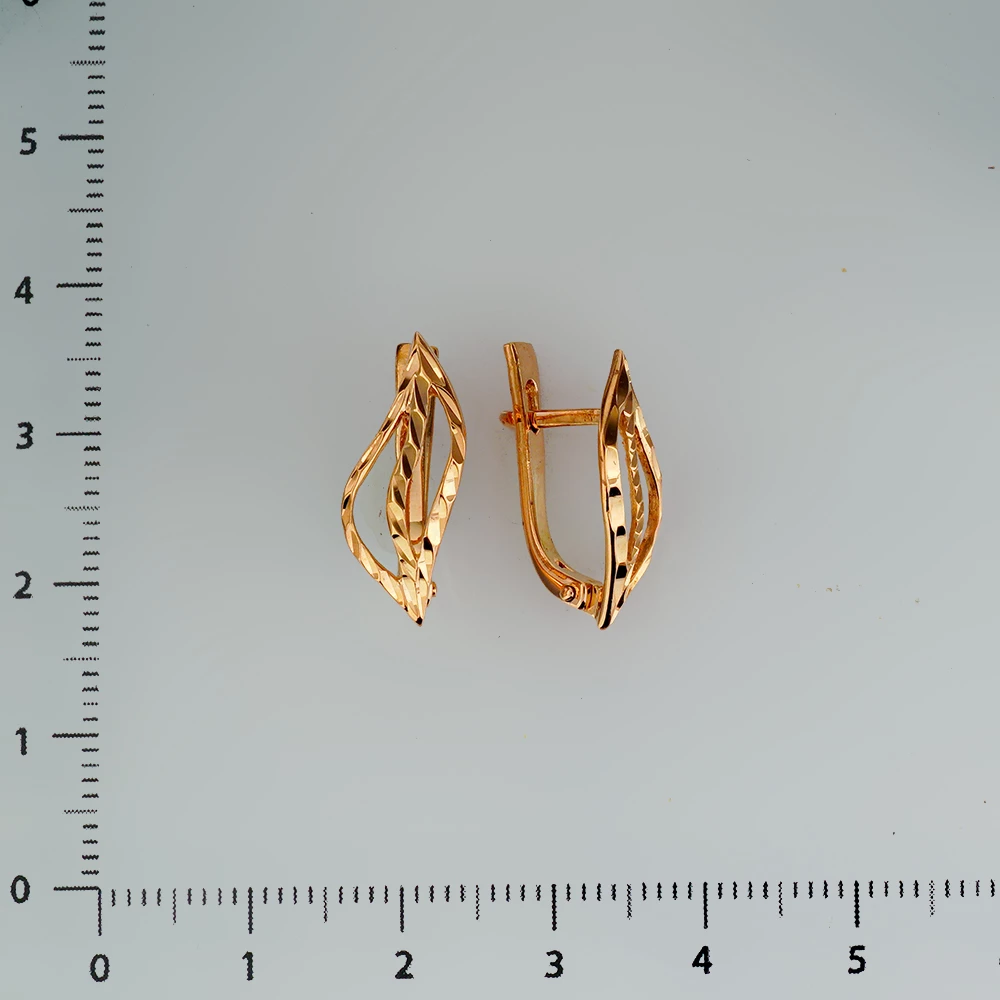 Серьги из красного золота 585 пробы