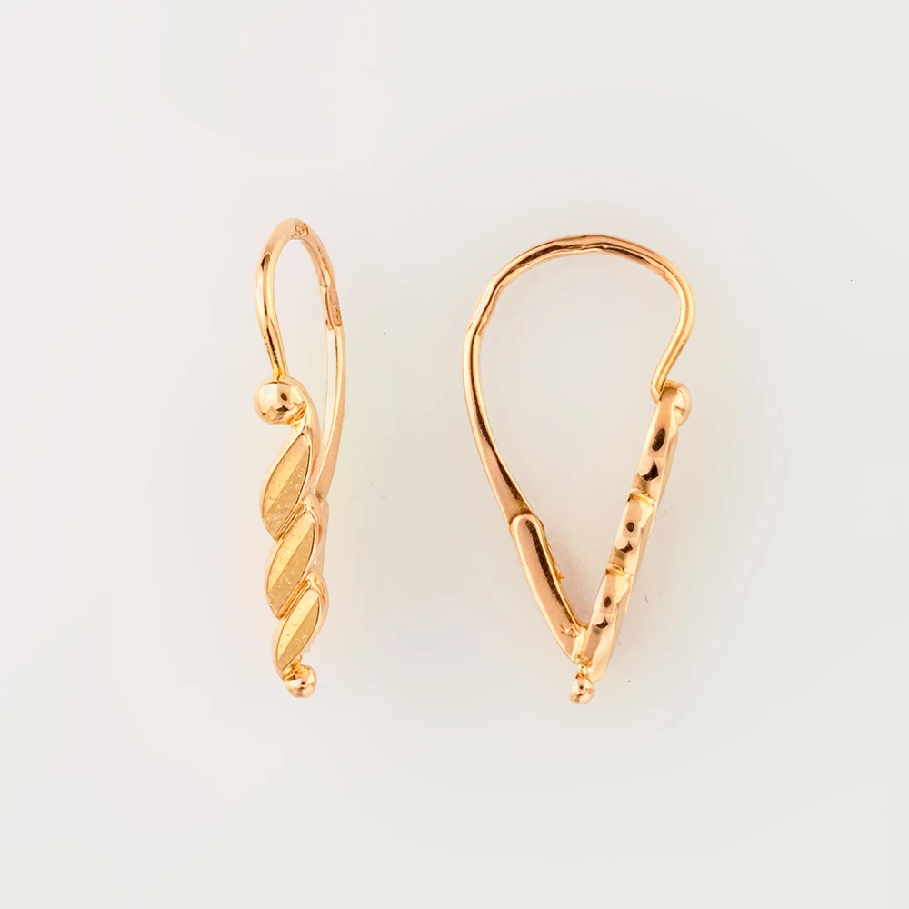 Серьги из красного золота 583 пробы