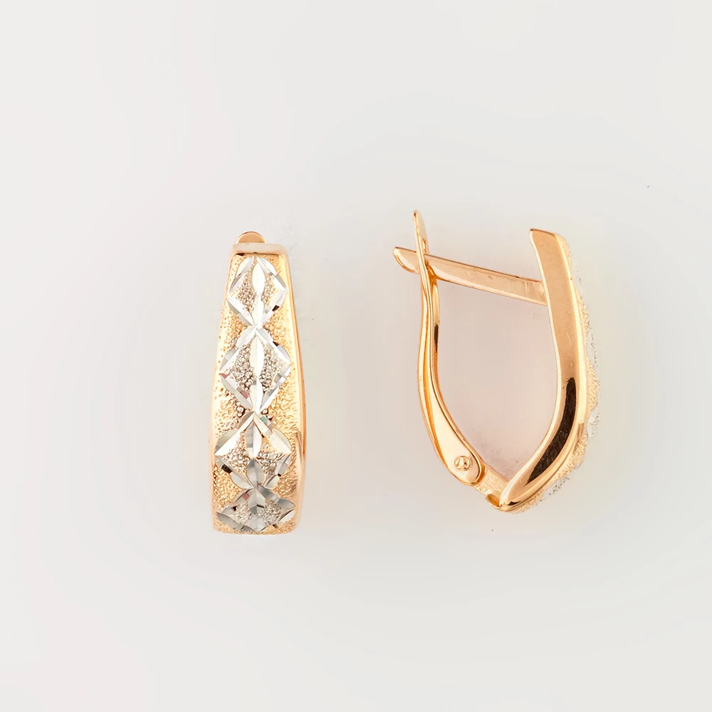 Серьги из красного золота 585 пробы