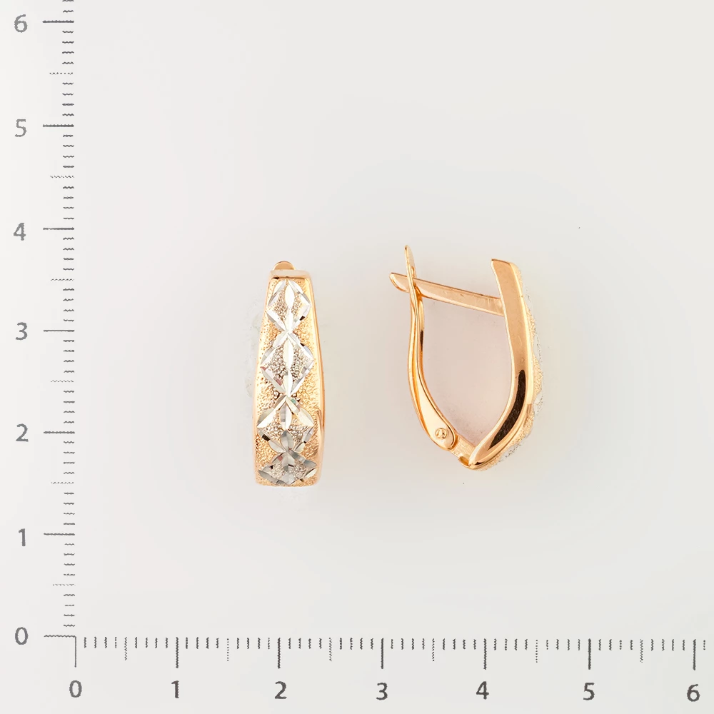 Серьги из красного золота 585 пробы