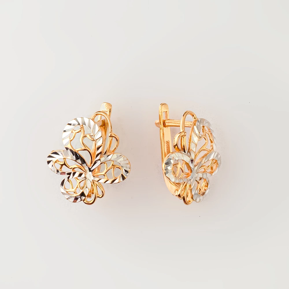 Серьги из красного золота 585 пробы