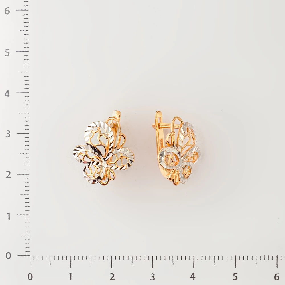 Серьги из красного золота 585 пробы