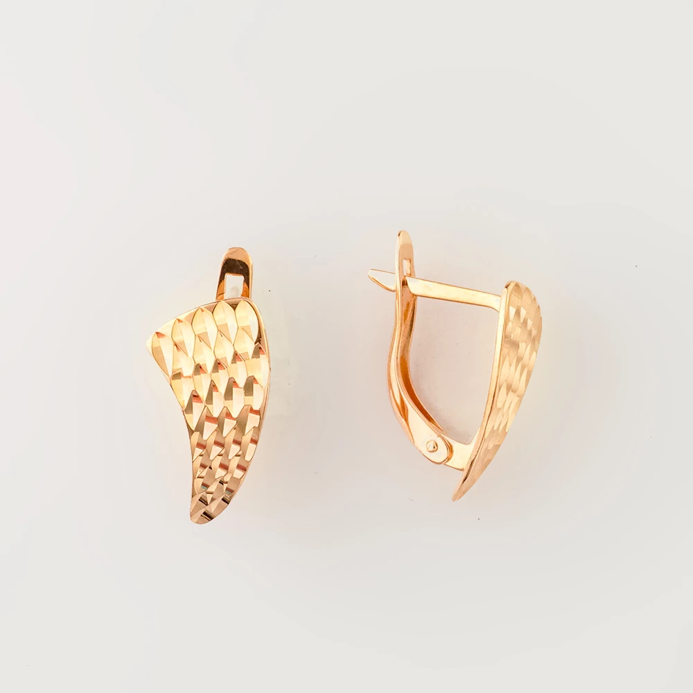 Серьги из красного золота 585 пробы