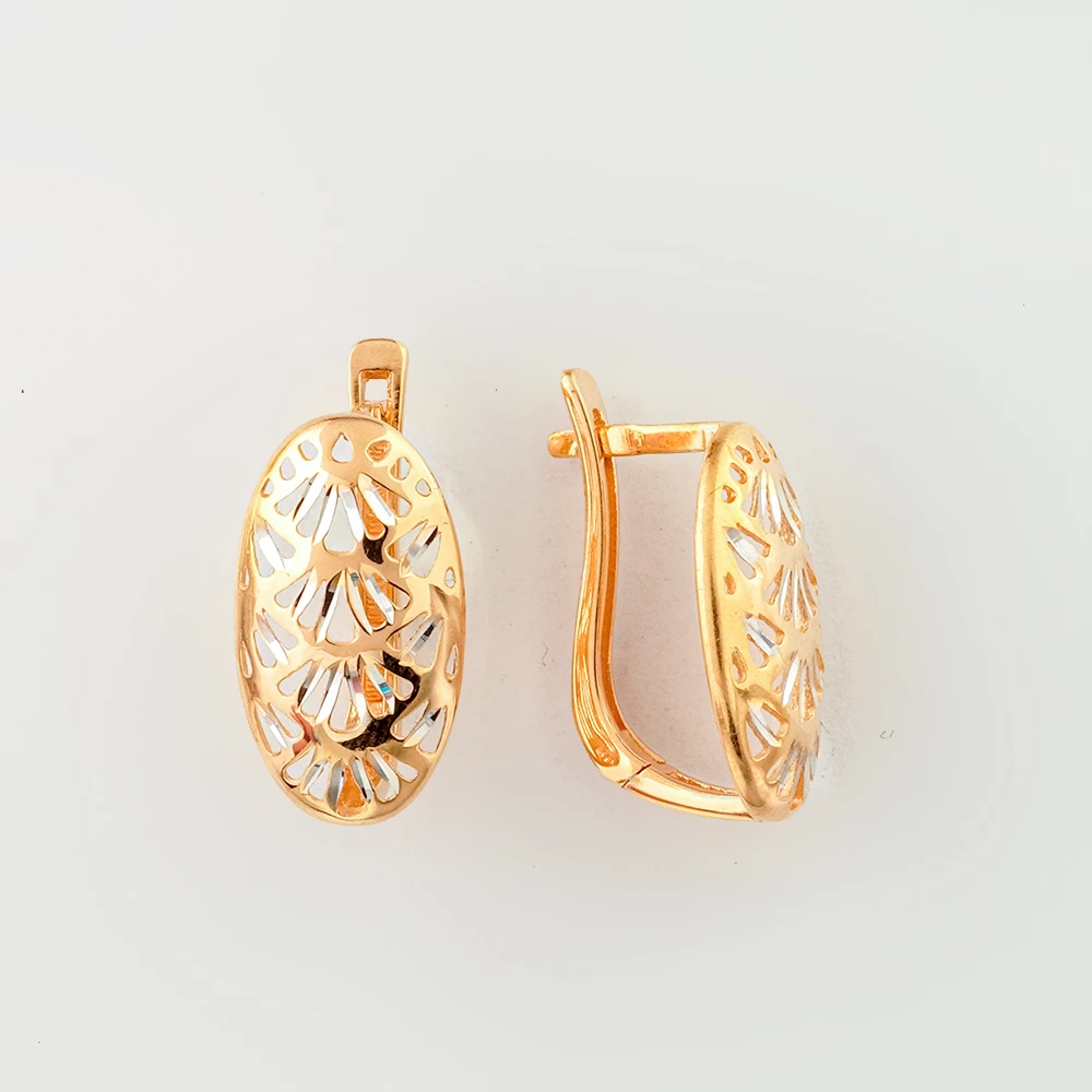 Серьги из красного золота 585 пробы