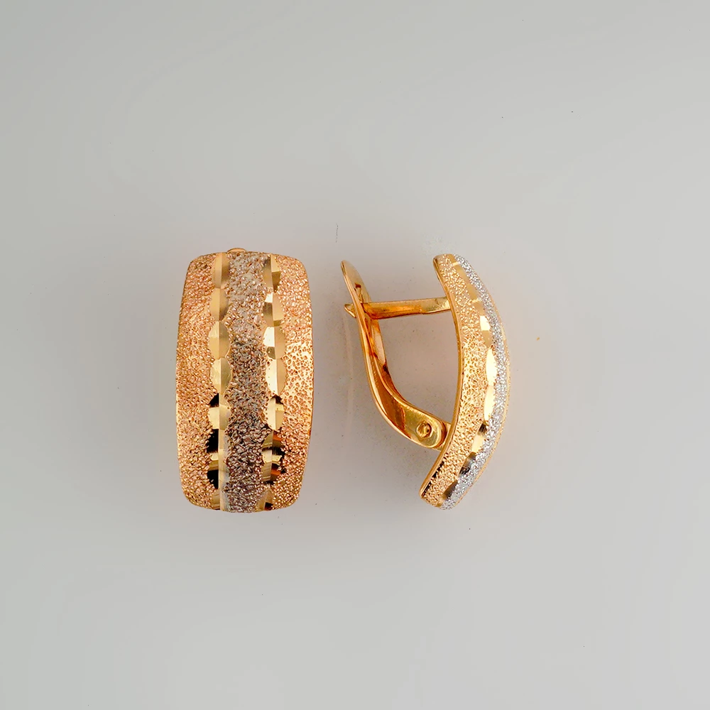 Серьги из красного золота 585 пробы