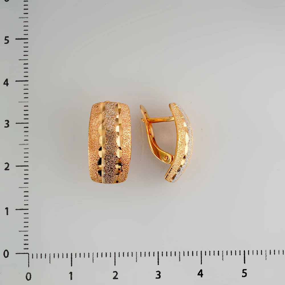 Серьги из красного золота 585 пробы