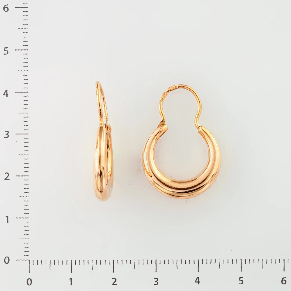 Серьги из красного золота 583 пробы