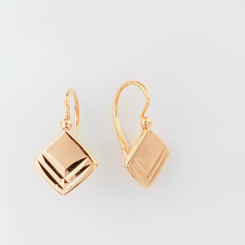 Серьги из красного золота 583 пробы