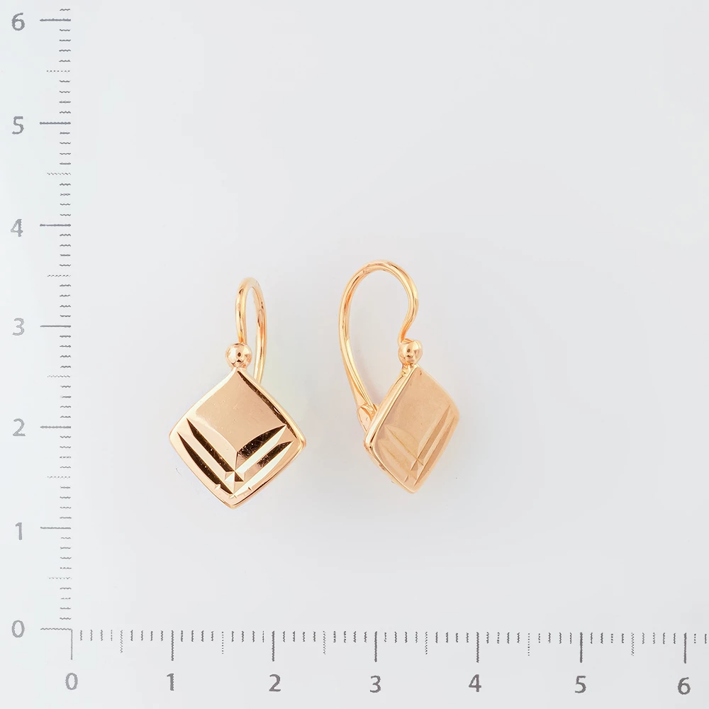 Серьги из красного золота 583 пробы