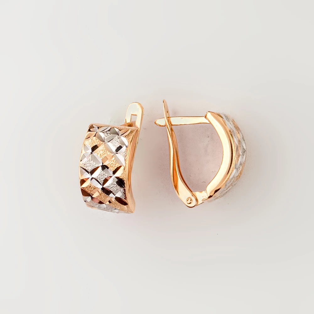 Серьги из красного золота 585 пробы