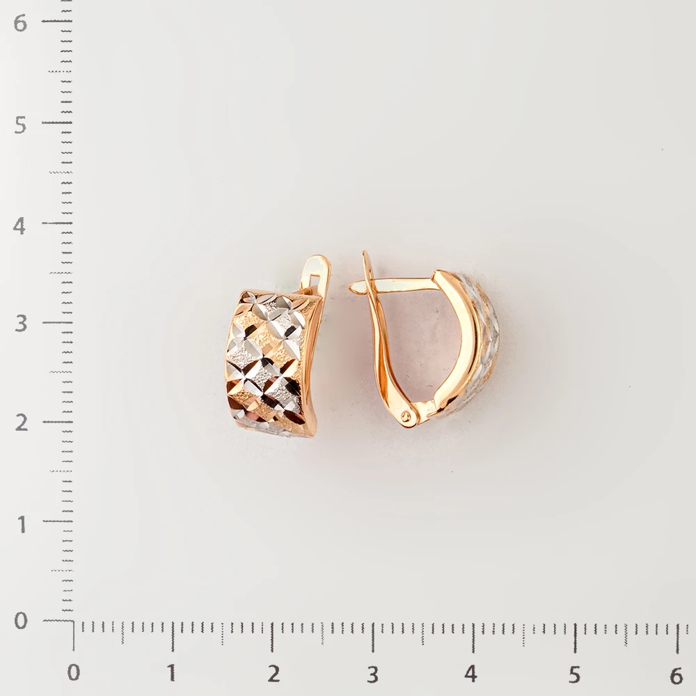Серьги из красного золота 585 пробы