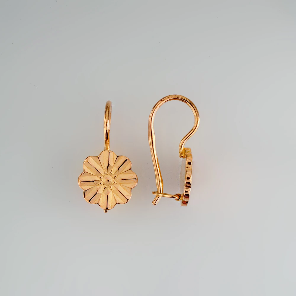 Серьги из красного золота 583 пробы