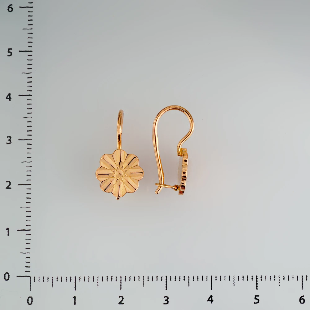Серьги из красного золота 583 пробы
