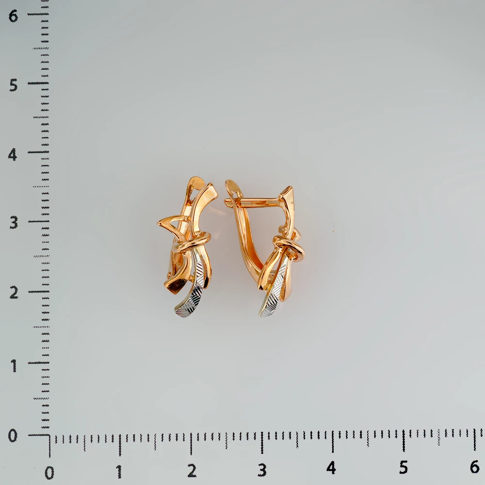 Серьги из красного золота 585 пробы