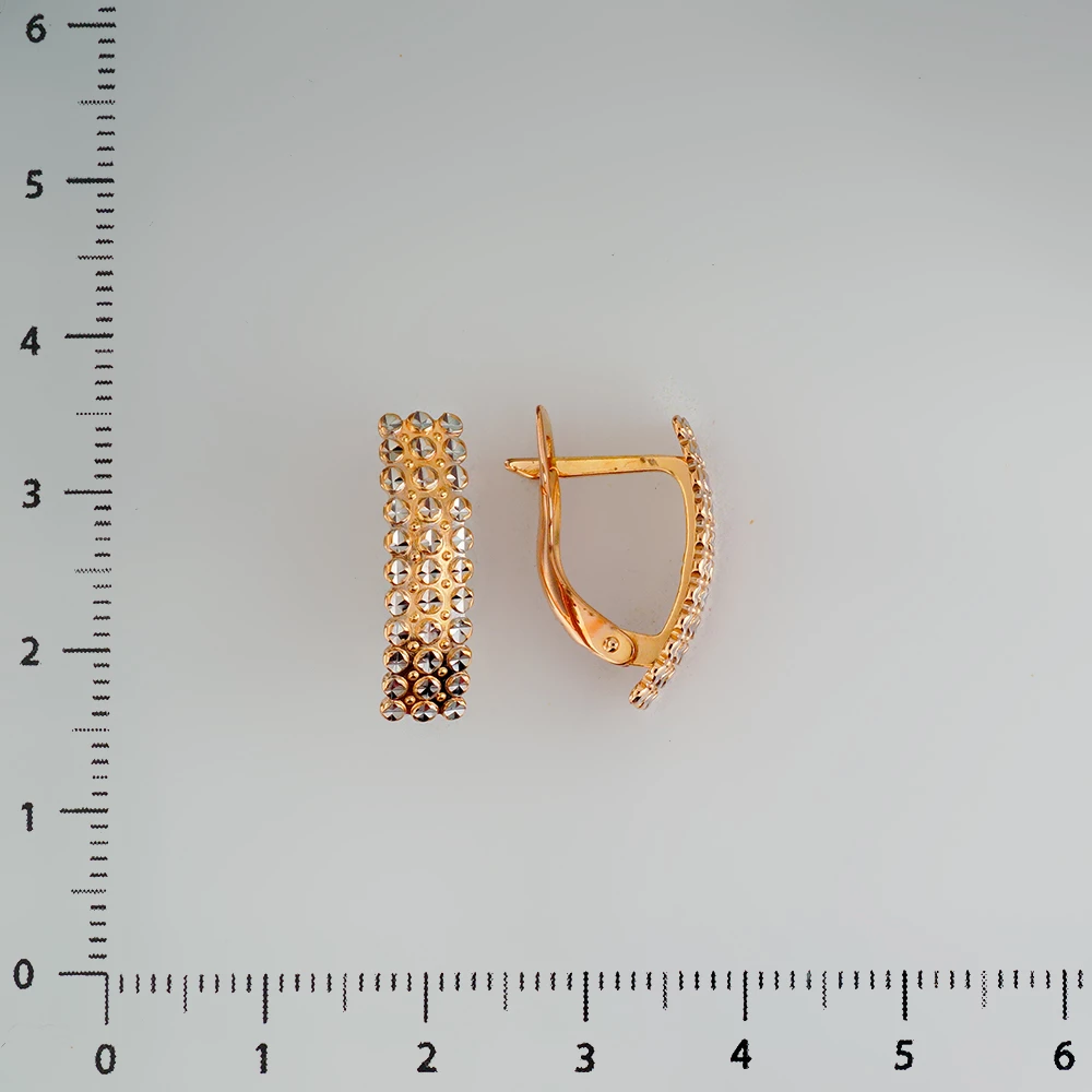 Серьги из красного золота 585 пробы