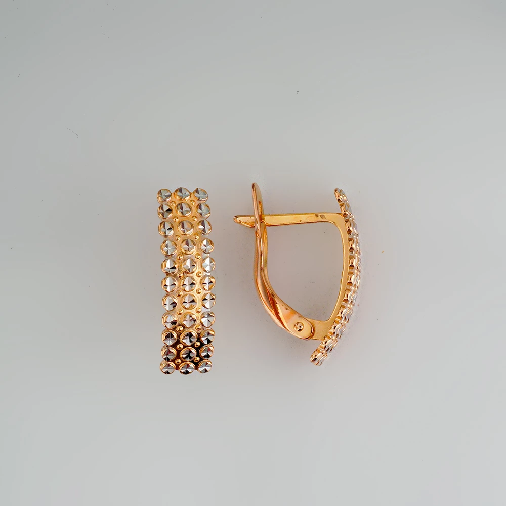 Серьги из красного золота 585 пробы