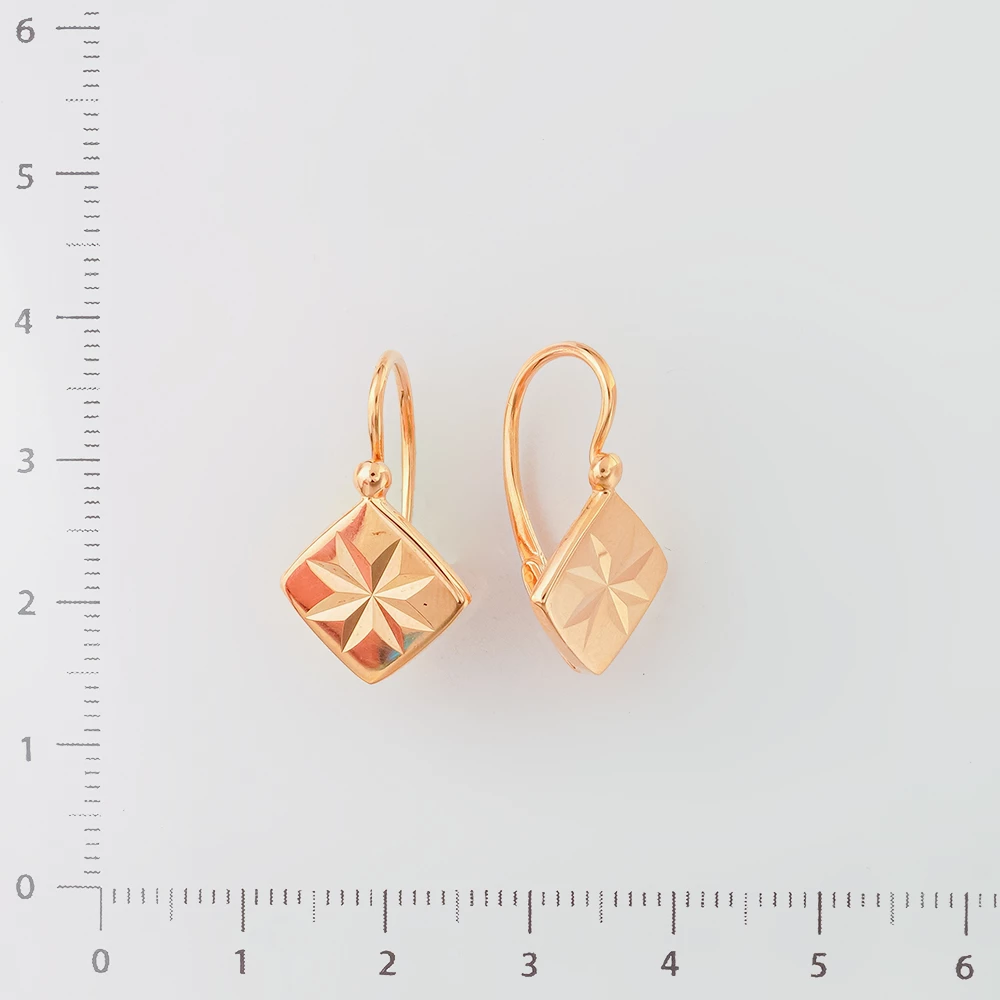 Серьги из красного золота 583 пробы