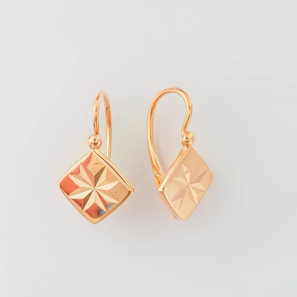 Серьги из красного золота 583 пробы
