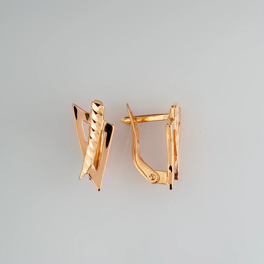 Серьги из красного золота 585 пробы