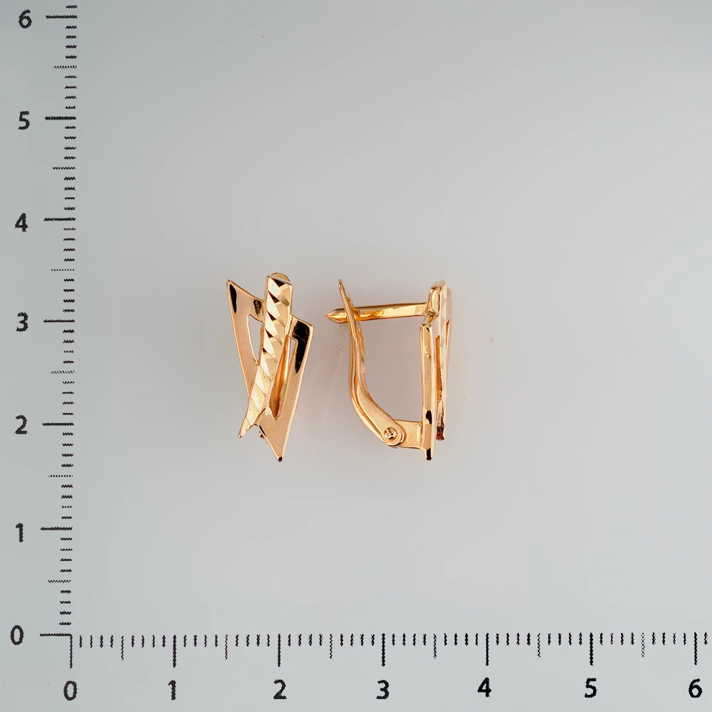 Серьги из красного золота 585 пробы