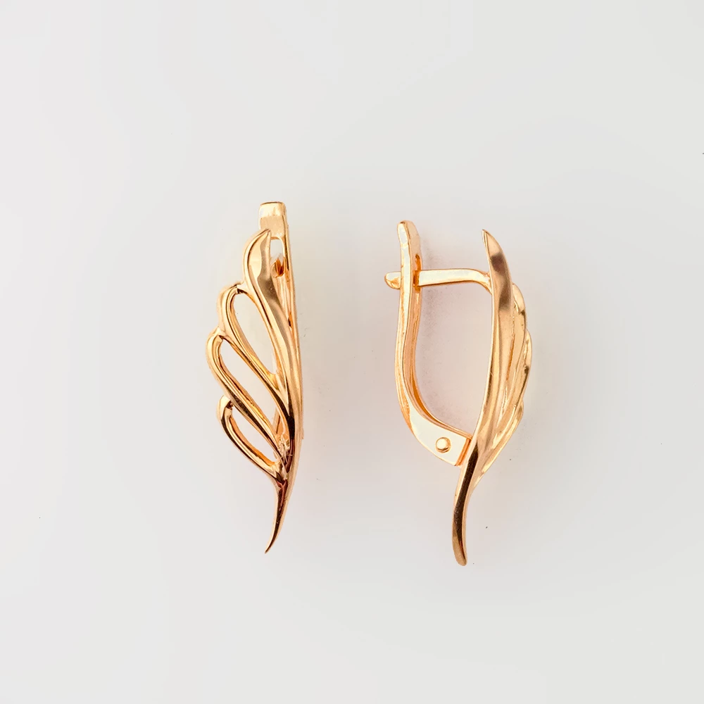Серьги из красного золота 585 пробы