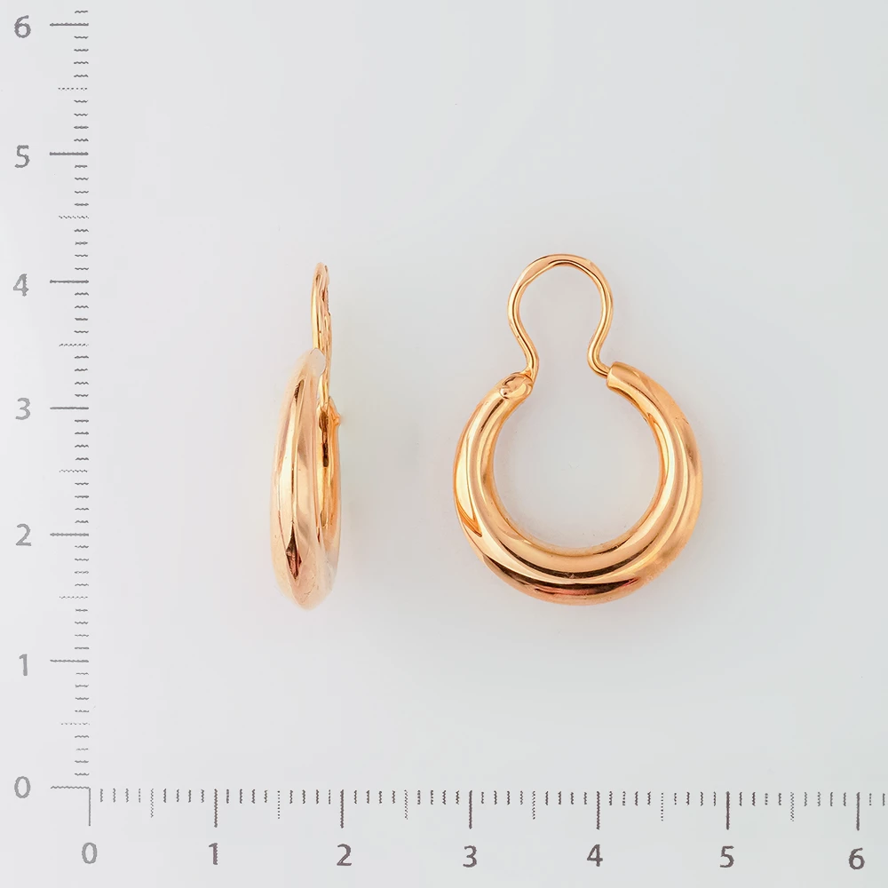Серьги из красного золота 583 пробы