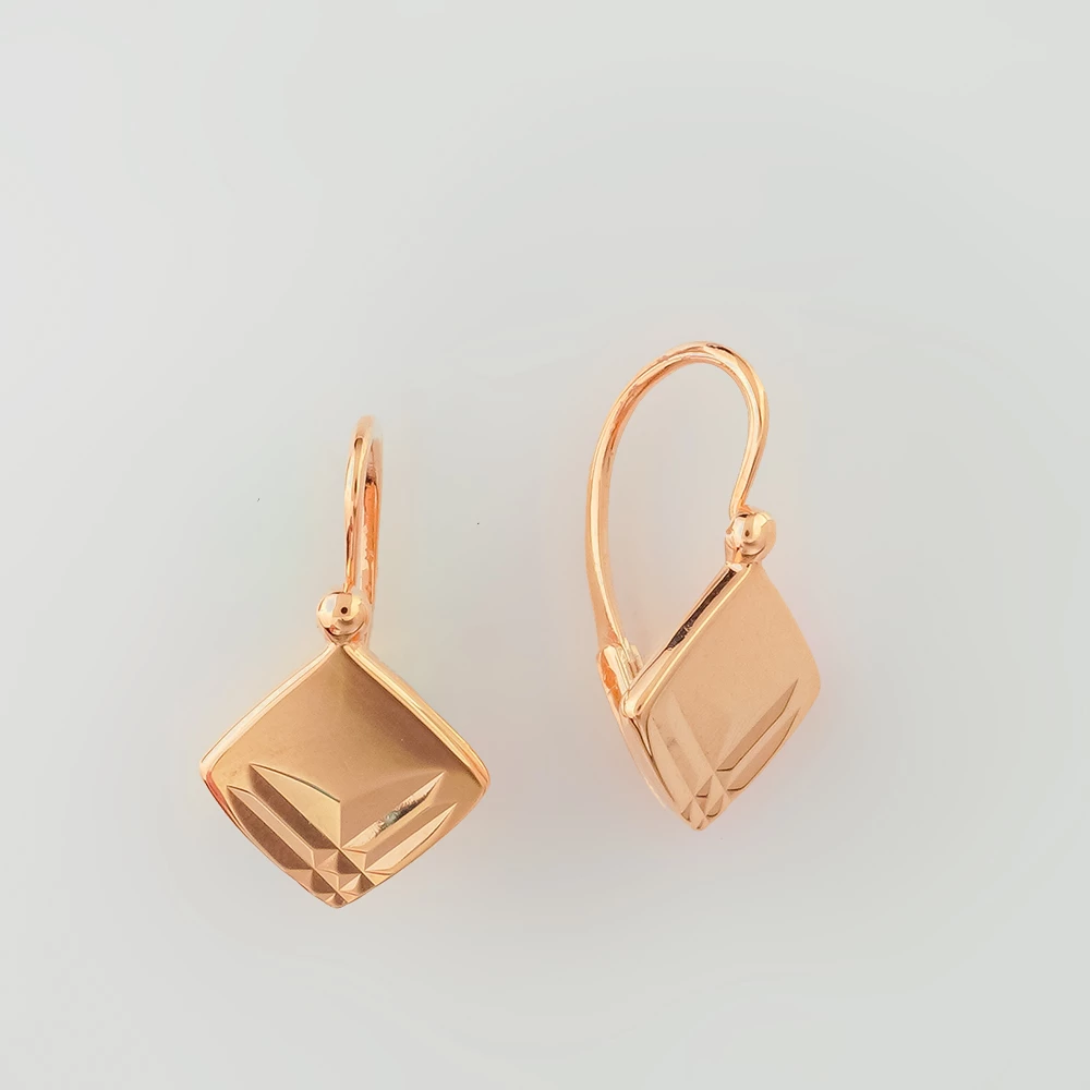Серьги из красного золота 583 пробы