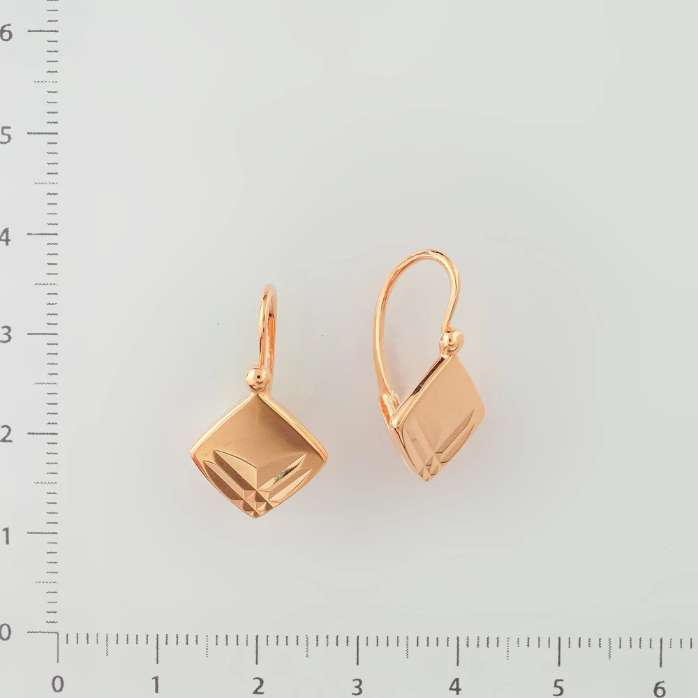 Серьги из красного золота 583 пробы