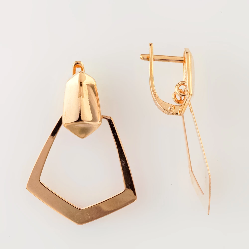 Серьги из красного золота 585 пробы