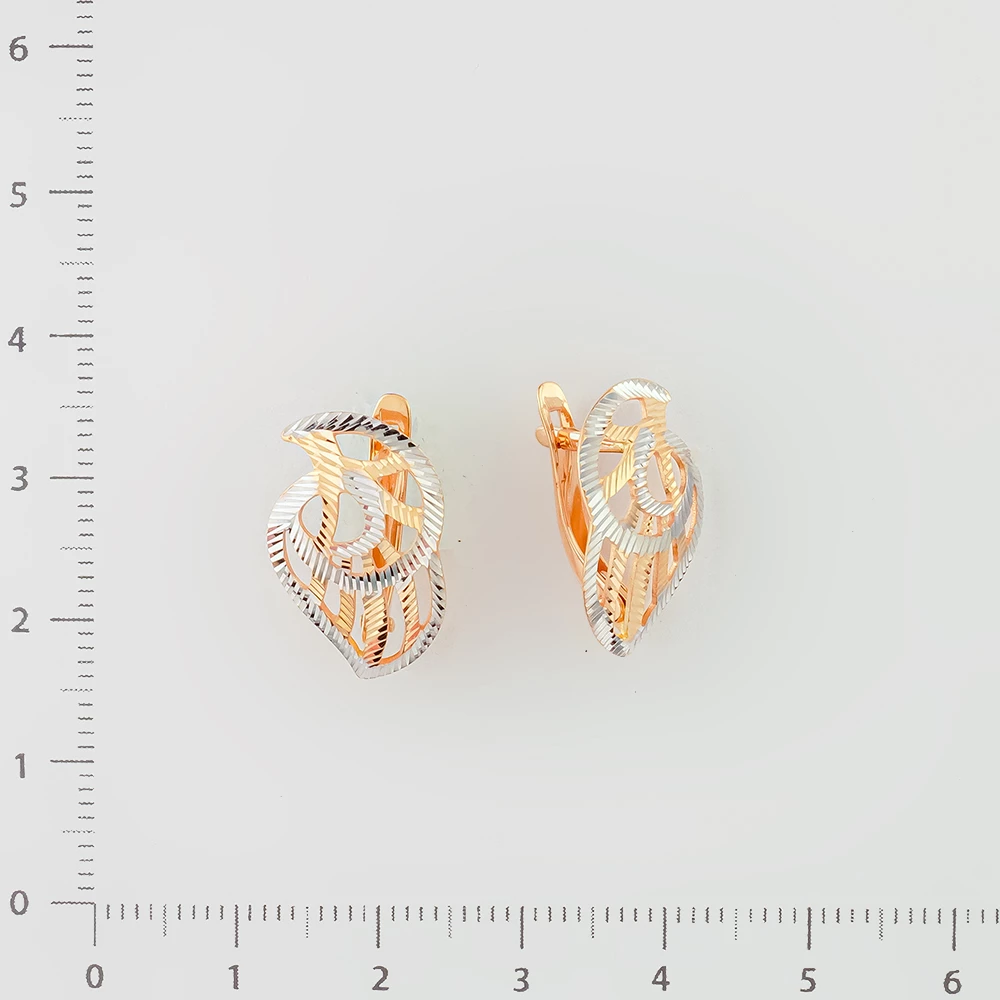 Серьги из красного золота 585 пробы