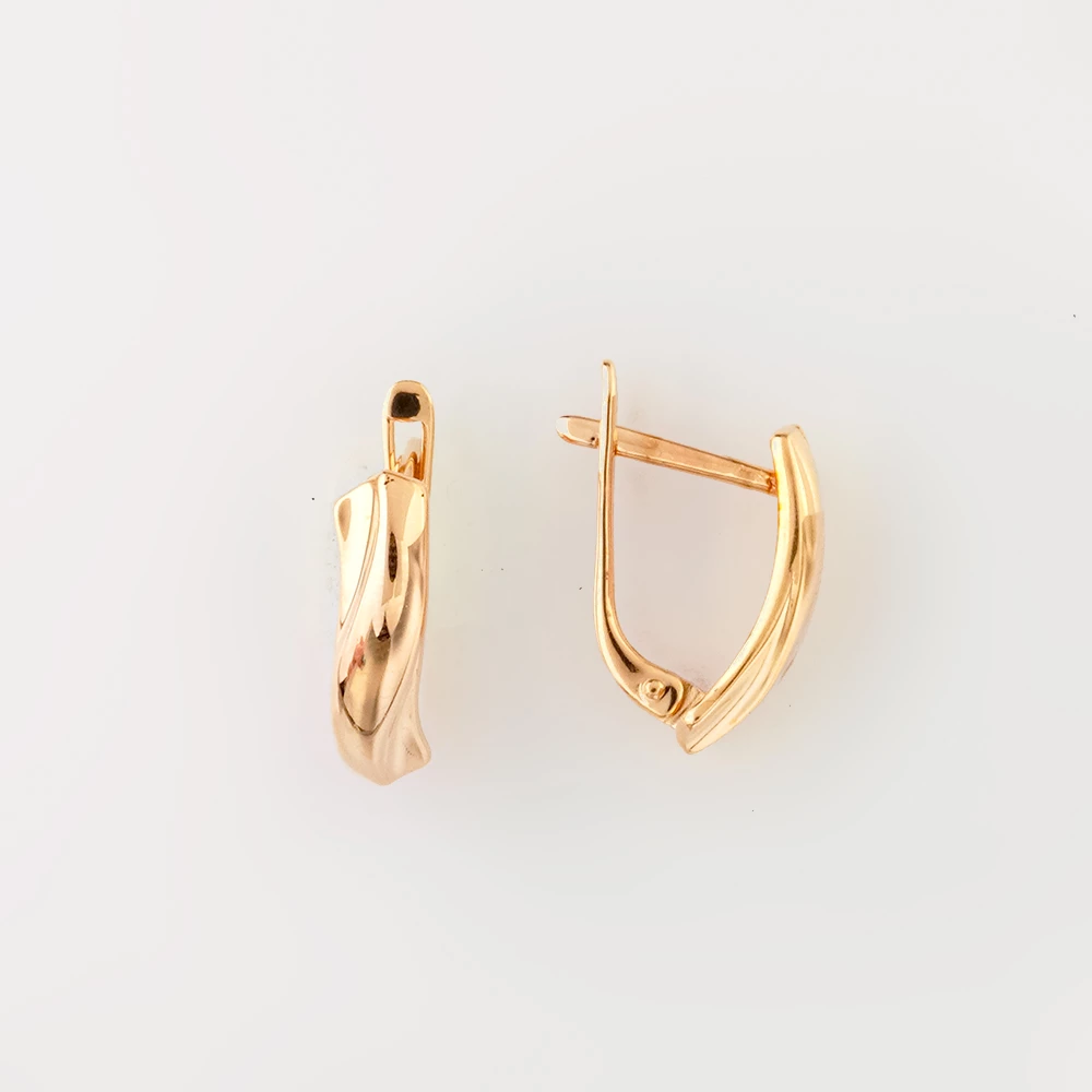 Серьги из красного золота 585 пробы
