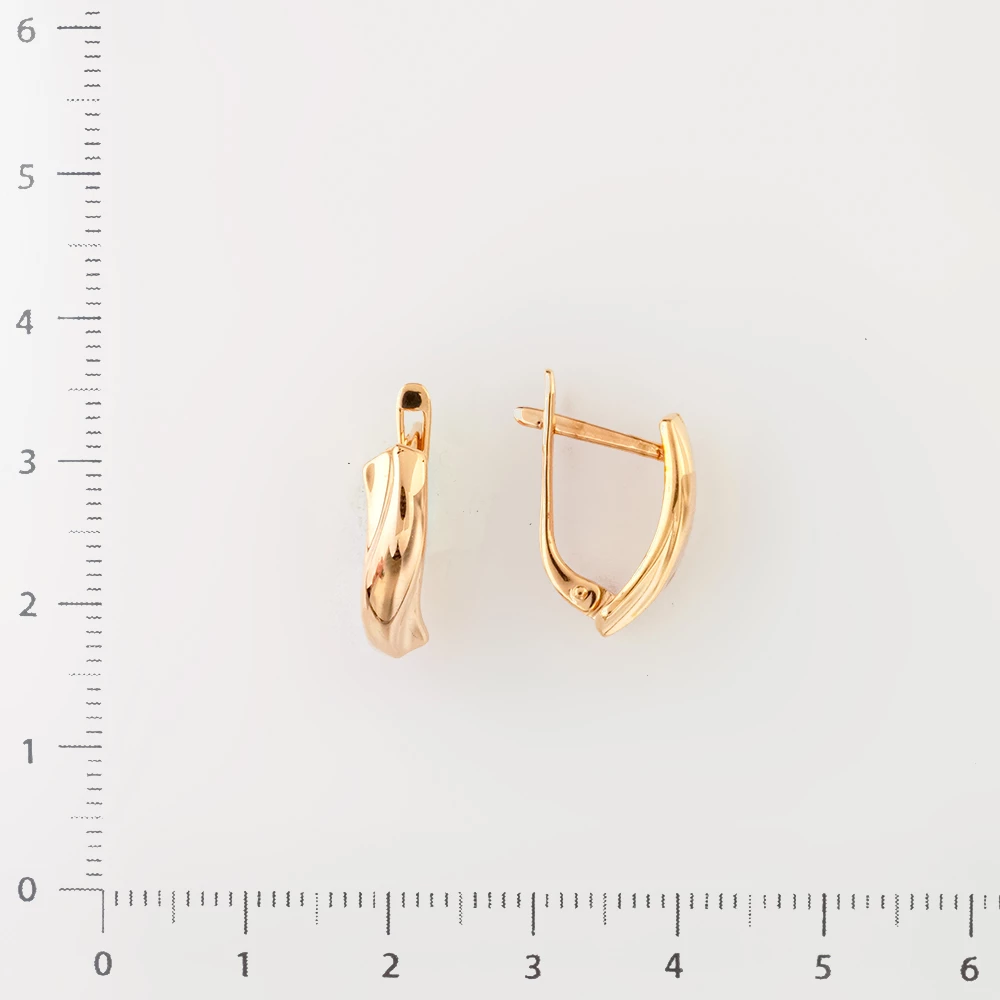 Серьги из красного золота 585 пробы