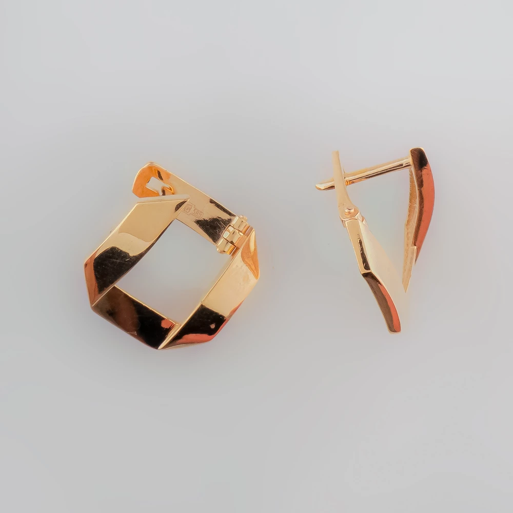 Серьги из красного золота 585 пробы