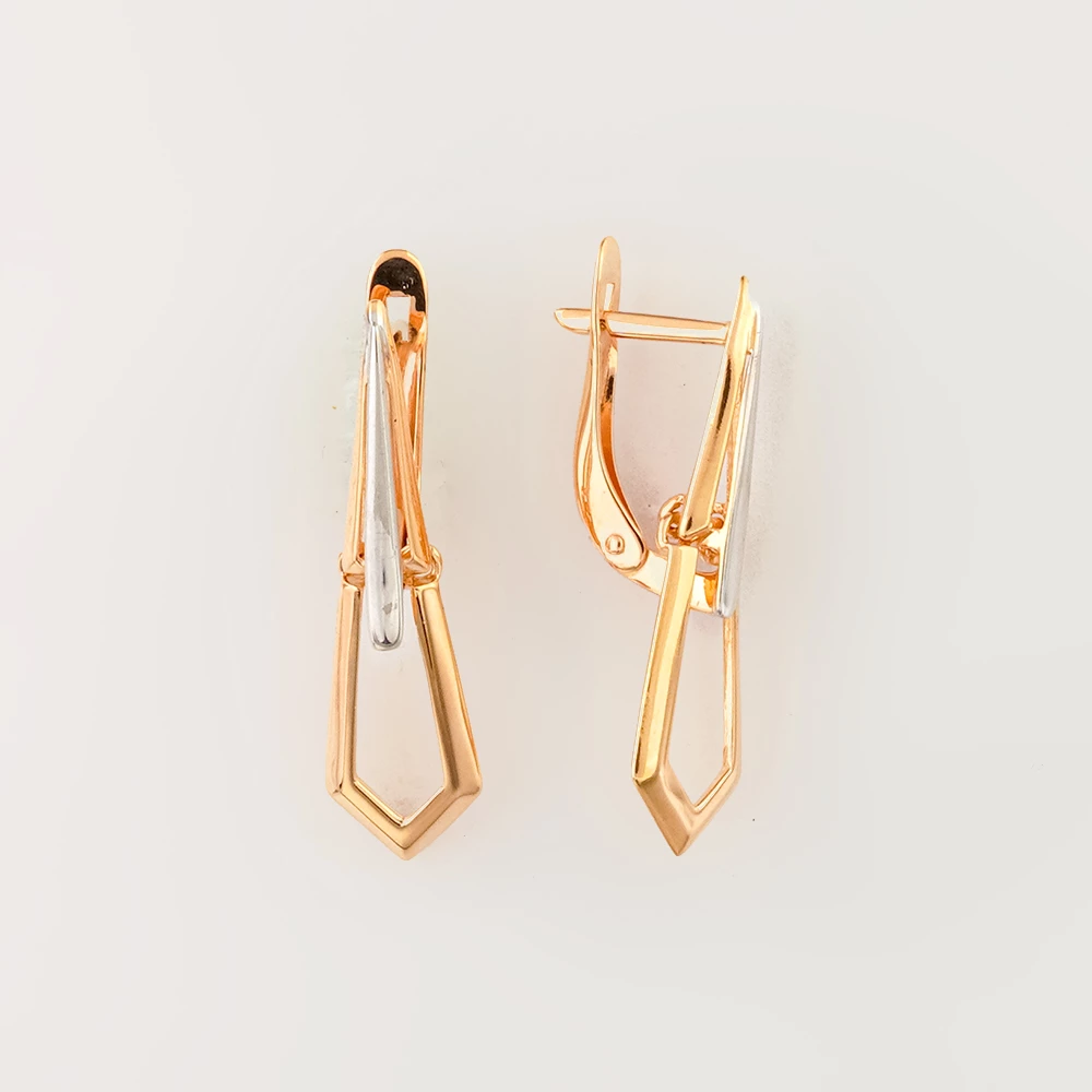 Серьги из красного золота 585 пробы