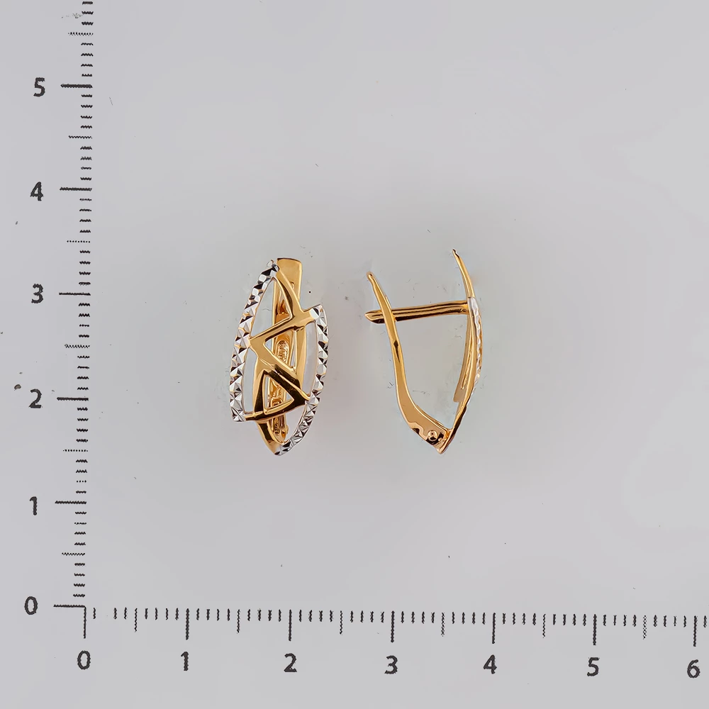 Серьги из красного золота 585 пробы