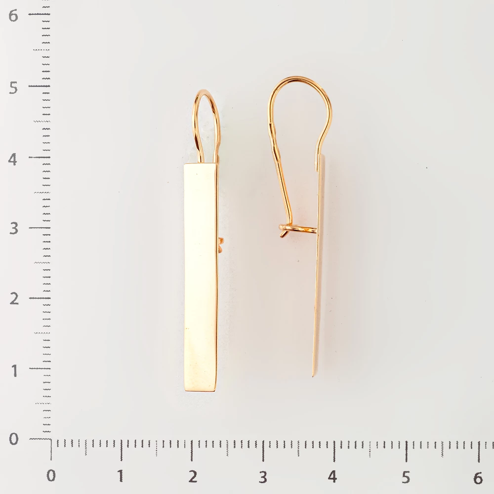 Серьги из красного золота 585 пробы