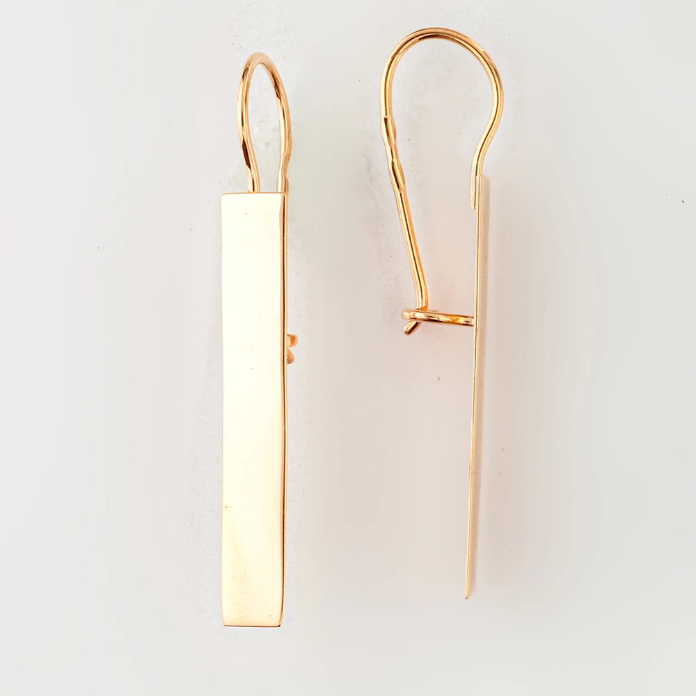 Серьги из красного золота 585 пробы