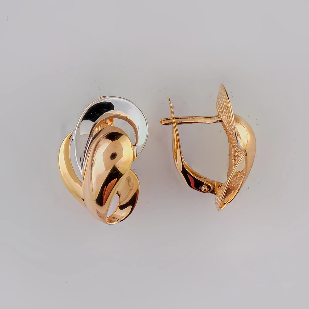 Серьги из красного золота 585 пробы