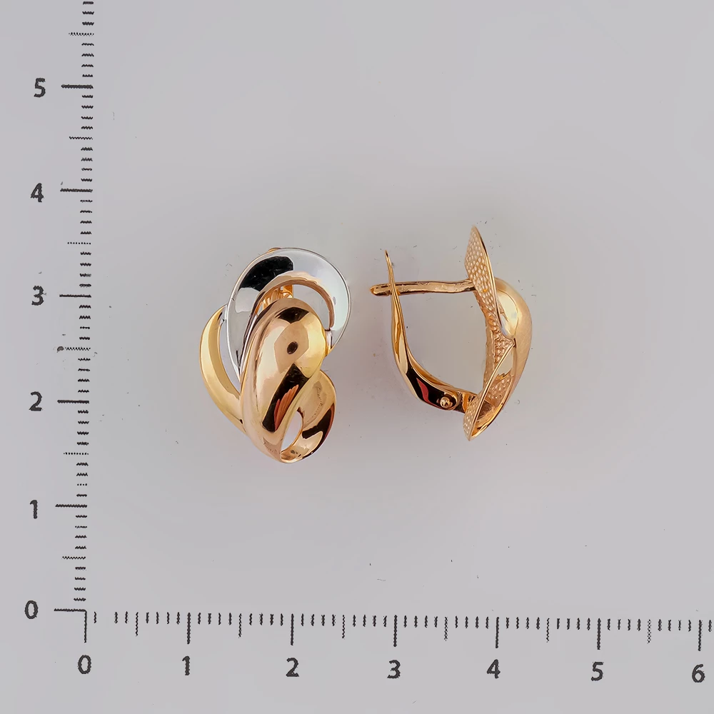 Серьги из красного золота 585 пробы