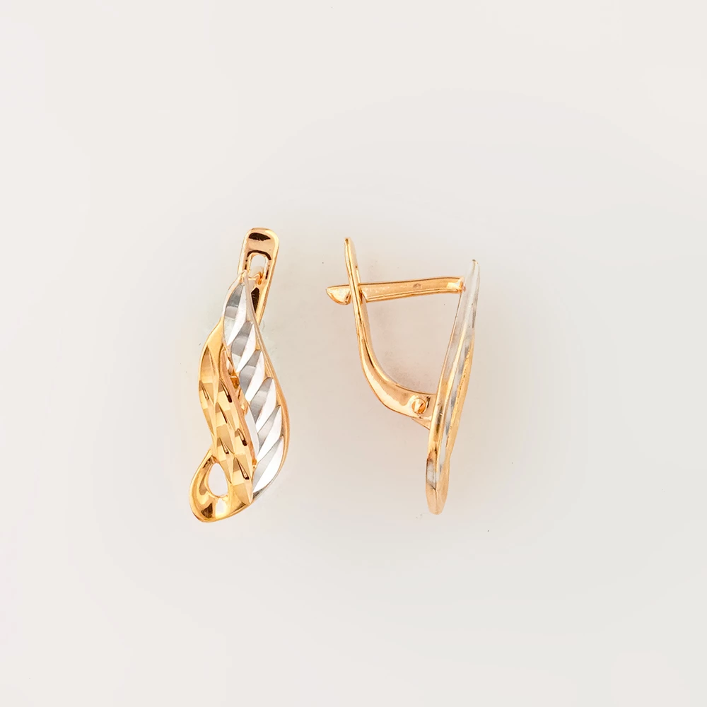 Серьги из красного золота 585 пробы