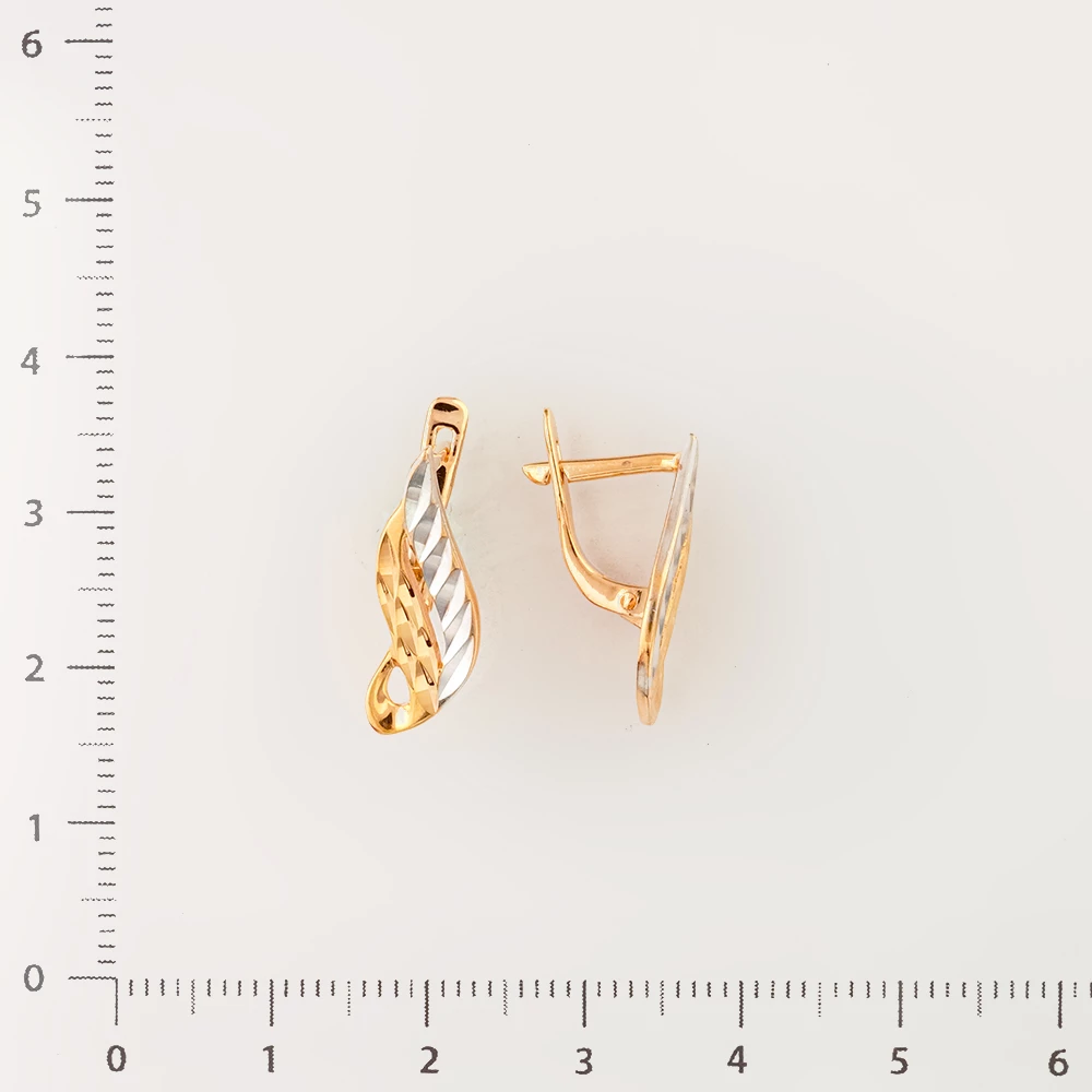 Серьги из красного золота 585 пробы
